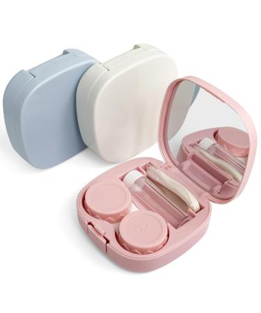 UpaClaire Contact Lens Case Portable Cute Contact Lens Applicator Removal Kit Durable Compact 3 Pack