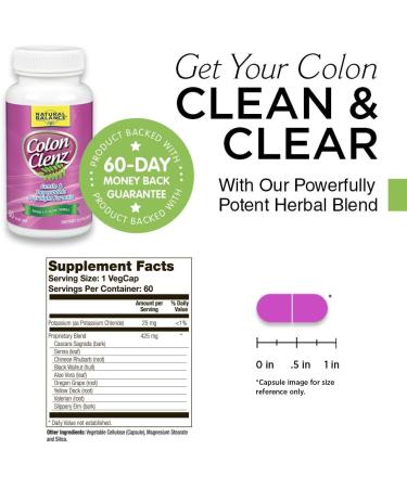 Natural Balance Colon Clenz Herbal Colon Cleanse & Detox - Gentle Overnight Formula 60ct - Buy Online on GoSupps.com