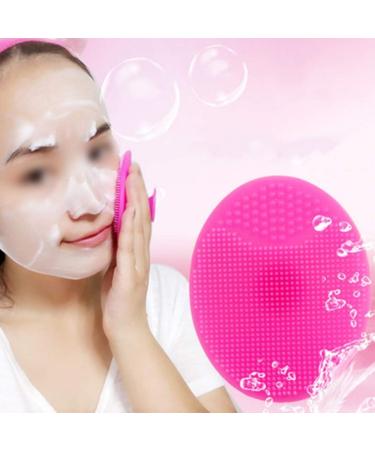 XTYZIL Facial Cleansing Brush ZQ 3 PCS Silicone Gel Egg Shaped Washing Face Cleaning Pad Facial Exfoliating Brush SPA Skin Scrub Bath Tool  Random Color Delivery