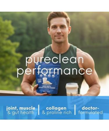 PureClean Protein 500g Beef + Collagen ISOLATE Powder | Zero Fillers | Rich in EAAs, BCAAs, Glycine & Proline for Muscle, Joints & Gut | Premium Grass-Fed Swedish HydroBEEF | Organic Vanilla Flavor 1 Bag Vanilla - Buy Online on GoSupps.com