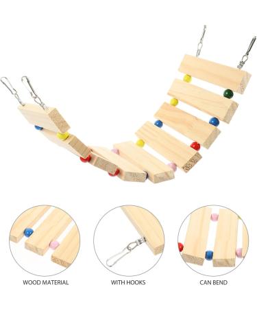 PATKAW Hamster Climbing Ladder Hamster Cage Bridge Ferret Cage Ladder Wood Chew Ladder Squirrel Climbing Ladder Guinea Pig Ramp Pet Toy Pet Cage Ladder Toy Widen Platform Climbing Wooden - Buy Online on GoSupps.com