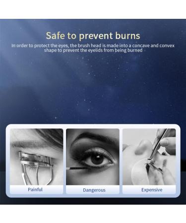 BYCUFF Portable Electric Eyelash Curler Electric Heated Eyelash Curler Electric Eyelash Curler USB Rechargeable Long-Lasting Electric Makeup Tools - Buy Online on GoSupps.com