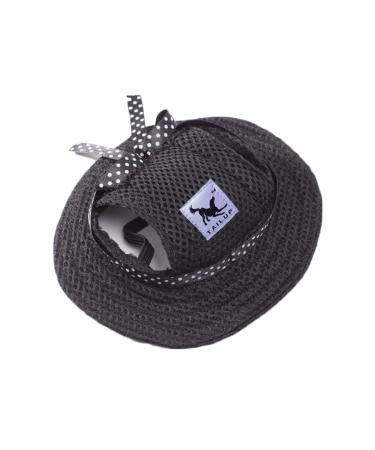 Dog sonnen hat adjustable baseball cap with ear holes summer pet visions hats outdoor sports sun protection solar hood for small dogs puppies cats S black - Buy Online on GoSupps.com