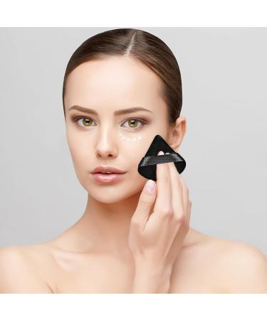 Pimoys 9-Piece Triangle Powder Puff Set - Soft Velour Makeup Sponges for Flawless Foundation Application - Black - Buy Online on GoSupps.com