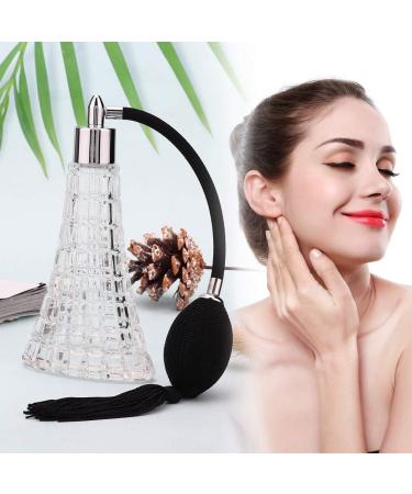 Yctze Vintage Refillable Perfume Bottle Antique Black Empty Glass Atomizer with Tassel Bulb Sprayer 75ml Ideal for Makeup Tools and Accessories - Buy Online on GoSupps.com