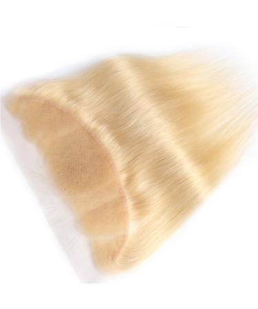 Buy Mila Real Hair Blonde 613# Lace Frontal - 100% Remy Brazilian Silky Straight Closure with Baby Hair | 18/45cm - Buy Online on GoSupps.com