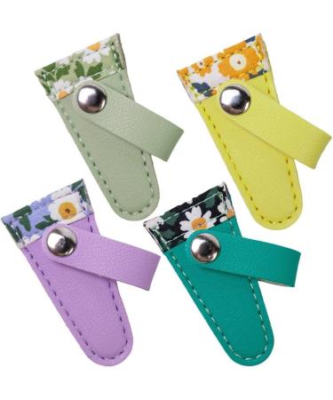 4 Pcs Embroidery Scissors Sheath Safety Scissors Protective Cover Leather Scissors Sheath Scissors Accessories - Buy Online on GoSupps.com