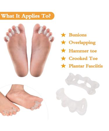 SEBS Toe Separator Set - Gentle Relief for Foot Pain, Bunions & Hammer Toes (2 Pairs) - Buy Online on GoSupps.com