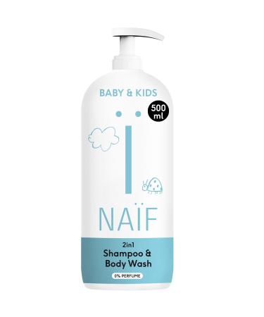Na f Shampooing et Gel Douche 2 en 1 pour B b et Enfant 0% Parfum Nettoyage doux sans larmes sans SLES ni microplastiques ingr dients naturels test dermatologiquement 500 ml