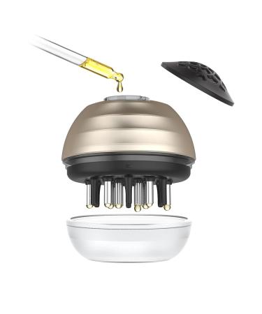 Scalp Massage brush and Applicator bottle Hair 2 in 1 hair oil applicator head massage brush scalp massager kimairay hair oil application for hair treatment medicine essential oil serum gold - Buy Online on GoSupps.com