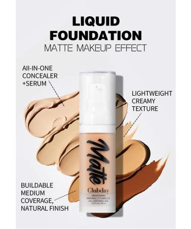 INTEROOKIE Matte Foundation 8-Color Concealer Long-Lasting and Waterproof Makeup Perfect for Acne Control (3) - Buy Online on GoSupps.com
