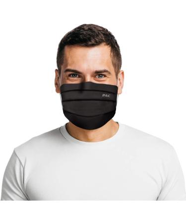 P.A.C. Premium Community Mask + 5-Pack Activated Carbon Filters | Washable & Reusable Black Nose & Oral Mask | Best Everyday Protection - Buy Online on GoSupps.com