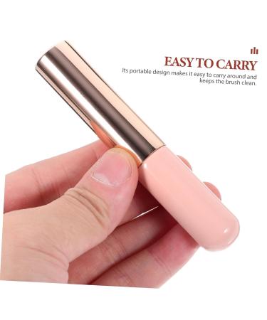 2pcs Lip Brush Set - Premium Lipstick Applicator Wands for Flawless Lip Makeup & Concealer | Soft Round Head Wood Brushes in Pink - Buy Online on GoSupps.com