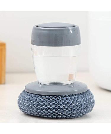 Dish Brush Washing up Brushes Dish Brush with Soap Dispenser - Removable Steel Wire Soap Dispensing Scourer for Home - Kitchen Utensils Palm Cleaning Ball Dishwashing Sponge Washing Scrubbers - Buy Online on GoSupps.com