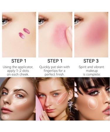 CARL Creamy highlighter blush stick 2 pieces creamy highlighter stick blush stick highlighter face highlighter makeup blush stick makeup coutouring silky glow makeup stick 01+ - Buy Online on GoSupps.com