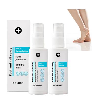 Sprays Pour Les Pieds Et Les Ongles 2 Pcs Produits De Soins Des Pieds Sprays S rum Ongles Pour La Croissance Et La Force Pour Hommes Et Femmes 30ml 0.5 ml (Lot de 2)