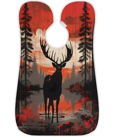 Animal Deer Beard Bib Apron - Ultimate Beard Hair Catcher for Men | Perfect Father's Day Anniversary & Christmas Gifts for Dad & Husband - Buy Online on GoSupps.com
