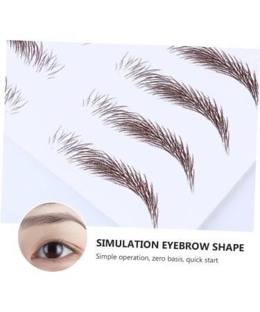 FOMIYES 12 Pcs Eyebrow Stickers Make up Kit Makeup Brow Sticker Imitation Eyebrow Semi-permanent 6d Mold - Buy Online on GoSupps.com