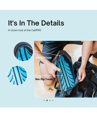 CALFPRO Deep Calf Stretcher - Plantar Fasciitis & Achilles Tendonitis Relief | Incline Wedge for Ankle Strain & Heel Pain | Foot Rocker Stretch Aid - Buy Online on GoSupps.com