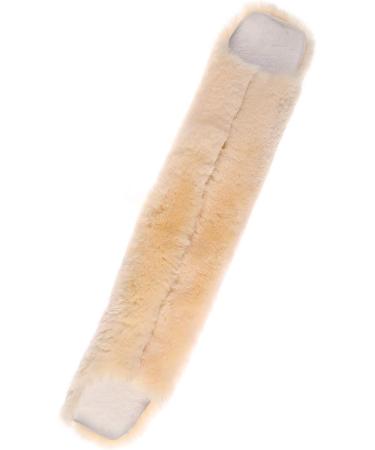 Merauno Real Lambskin Gurtschoner Bauch Belts - Premium Western Dressurgurt - 70x12cm Genuine Fur for Saddle Belts - Natural Wool - Buy Online on GoSupps.com