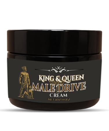 Energy & Drive Support Cream for Men T-Support & Vitality | Tongkat Ali Fadogia Maca Wild Yam Vitamin D3 | Male Drive 4 oz King & Queen Wellness