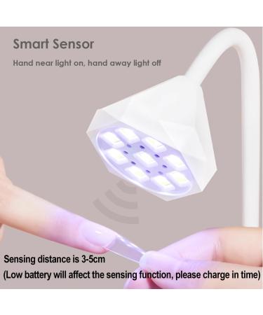UV LED Nail Lamp with Smart Sensor | Portable Cordless Mini Dryer for Quick Gel Polish Curing - Perfect for Home & Salon Use - Buy Online on GoSupps.com