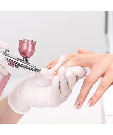 Yofuly Mini Airbrush Kit: Handheld Pink Facial Makeup & Nail Airbrush Set - Rechargeable Cordless for Barber, Nail Art, Model Painting - 2 Capacity Cups - Buy Online on GoSupps.com