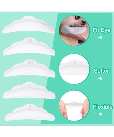 Vesaneae 40 Stk Eyelash Lifting Pads - Reusable Silicone Shields with 2 Brushes for Lash Lifting - Perfect Eyelash Accessories for Beautiful Lifts - Buy Online on GoSupps.com