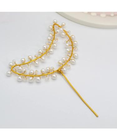 Personalised Cake Toppers Cake Decorations Cake Toppers Pearl Crown Star Moon Design Dessert Decorations Baking Decorating Party Supplies Lovely Gift (Color : Tr) (Color : Moon) (Color : Tr) - Buy Online on GoSupps.com