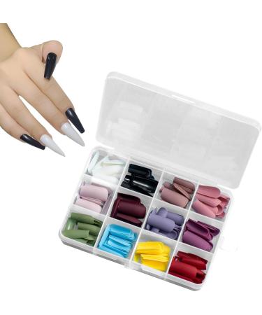Fake Nails - Multi Colors and Styles Long Short Fake Nails Full - Matte and Glossy False Full Long Ballerina Fake Nails Supplies Rossev - Buy Online on GoSupps.com