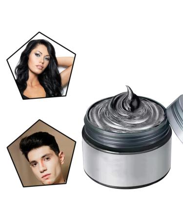 Temporary Hair Colour Wax Black Hair Wax Hair Style Dye Mud Unisex Fashion Styling Washable Dye Cream for Halloween Role Playing Masquerade