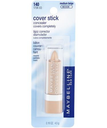Maybelline Cover Stick Concealer 140 Medium Beige - Perfect Coverage 0.16 oz (4.5 g) - Buy Online on GoSupps.com
