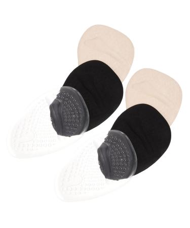 Healvian 3 Pairs Non- Forefoot Pad Women's Shoe Inserts Cushion for Heels Women Gel Shoe Inserts Forefoot Pads Metatarsal Cushions Metatarsal Ball Metatarsal Pads for Miss