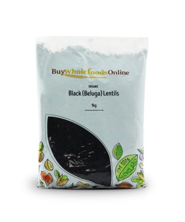 Organic Black (Beluga) Lentils 1kg (BWFO) - Buy Online on GoSupps.com