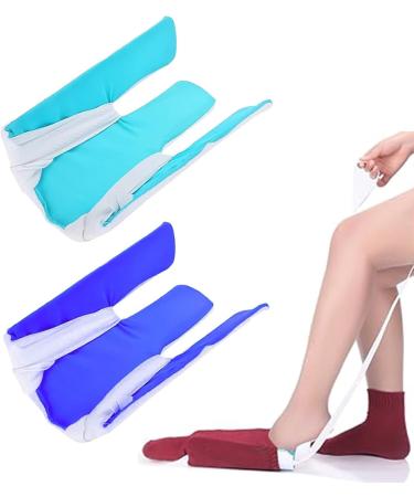 Sock Wearer Sock wear aid Sock Wearer for The Elderly Sock wear aid for The Disabled efficient Sock Wearer Sock wear aid for Pregnant Women Sky Blue - Buy Online on GoSupps.com