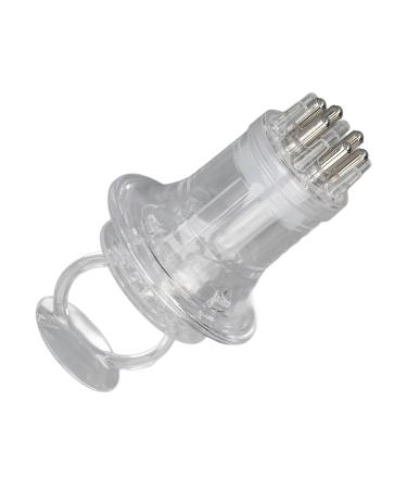 DAUZ Scalp Oil Applicator Comb - Portable Silicone Tool for Even Hair Growth Oil Application - Transparent White - Buy Online on GoSupps.com