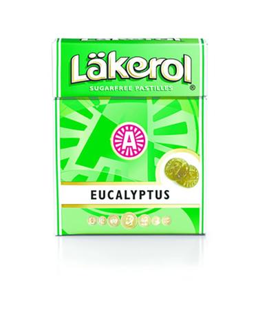 Cloetta Lakerol Eucalyptus pastilles 4 Des boites of 25g