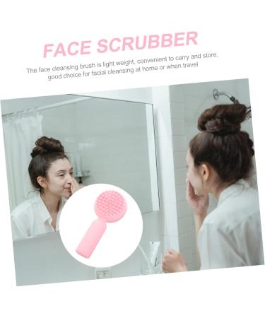 Mikinona Silicone Face Brush Facial Cleansing Brush Exfoliating Face Scrubber Face Washing Brush Face Scrubber Exfoliator Brush Face Exfoliator Face Scrubber Silicone Face Exfoliating Brush 11x5cm Pink - Buy Online on GoSupps.com