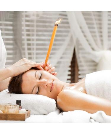 100PCs Natural Beeswax Ear Candles - Organic Ear Wax Removal & Therapeutic Relief for Tinnitus & Sinus Holistic Treatment - Buy Online on GoSupps.com