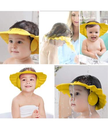 Adjustable Kid Shampoo Cap with Ear Protection - Baby Shower Hat for Hair Washing, Shield for Eyes, Ear, and Face - Toddlers, Kids, Infants - Buy Online on GoSupps.com