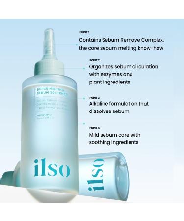 ilso Super Melting Sebum Softener, 5.29 fl oz, with 40 Skin Wrap Cotton Pads included, Pore Cleansing Solution, Blackhead Softener, Melts Away Blackheads & Sebum, Korean Skincare - Buy Online on GoSupps.com