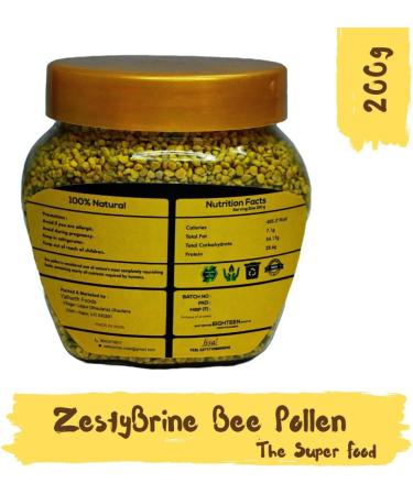 Bee Pollen Honey All-Natural Nutrient-Rich Superfood Packed with Vitamins Minerals and Antioxidants Supports Energy Levels (200g) - Buy Online on GoSupps.com