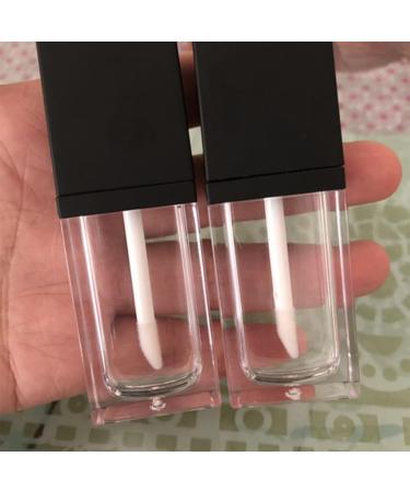Hemobllo Lot de 5 F Cons L vres Plats 8-10 Ml en Plastique Transparent Tubes de Gloss L vres R utilisables Noirs pour Maquillage Portable - Buy Online on GoSupps.com