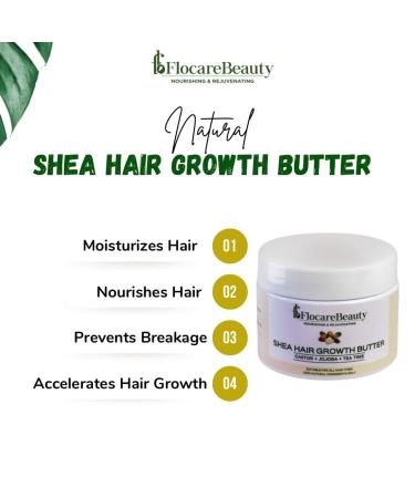 Shea Hair Growth Butter - 3.5 oz | Nourishing & Moisturizing | Best for Hair Growth | International Shipping Available - Buy Online on GoSupps.com