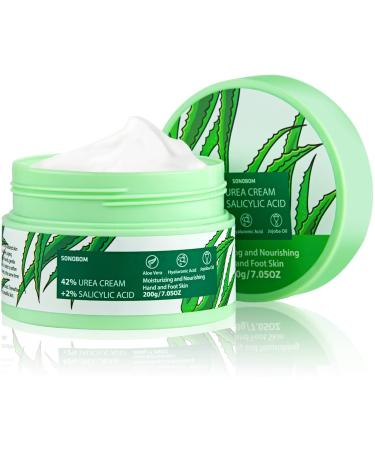 Urea Cream 42 Percent for Feet 7.0 Oz 2% Salicylic Acid Aloe Vera Hyaluronic Acid Deeply Moisturize Skin Cream For Dry Cracked Feet Hands Heels Elbows Nails Knees Intensive Moisturizes &