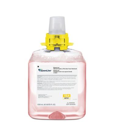 KleenLine Manual Pink Cranberry Foam Handwash 5161-04-BCE00YL 1250 ml Refills | 4 Bottles/Case