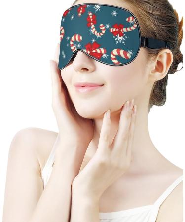 Christmas Sweets Sleep Mask for Men and Women | Adjustable Strap, Blocks Light for Night Travel and Nap | Eye Cover for Sleeping Blindfold - Buy Online on GoSupps.com
