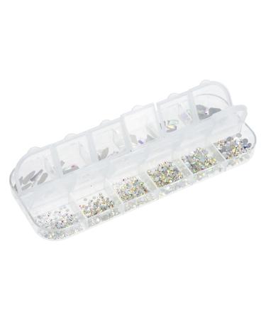 Beavorty 1 Box Nail Drill gems for Crafts Nail Art Accessories Craft Tweezers Manicure Charm Nail Jewels Glitter Rhinestone Nails gem Adhesive Nail Crystals Flash Glass Paste Drill