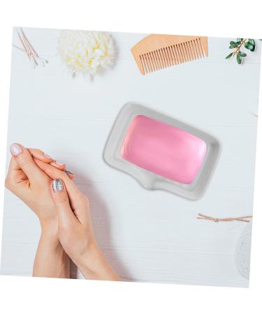 Amosfun Ceramic Soap Dish Soap Plate Stand Soap Storage Organizer Porcelain Soap Dish Sink Drain Ceramic Soap Container Portable Soap Storage Bath Sponges Nordic Ceramics White Tray - Buy Online on GoSupps.com
