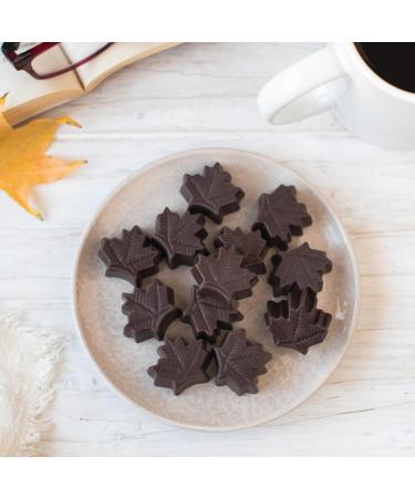 MapleFarm - Maple leaf shaped dark chocolates with maple syrup - Maple leaf chocolates - 108g - Buy Online on GoSupps.com